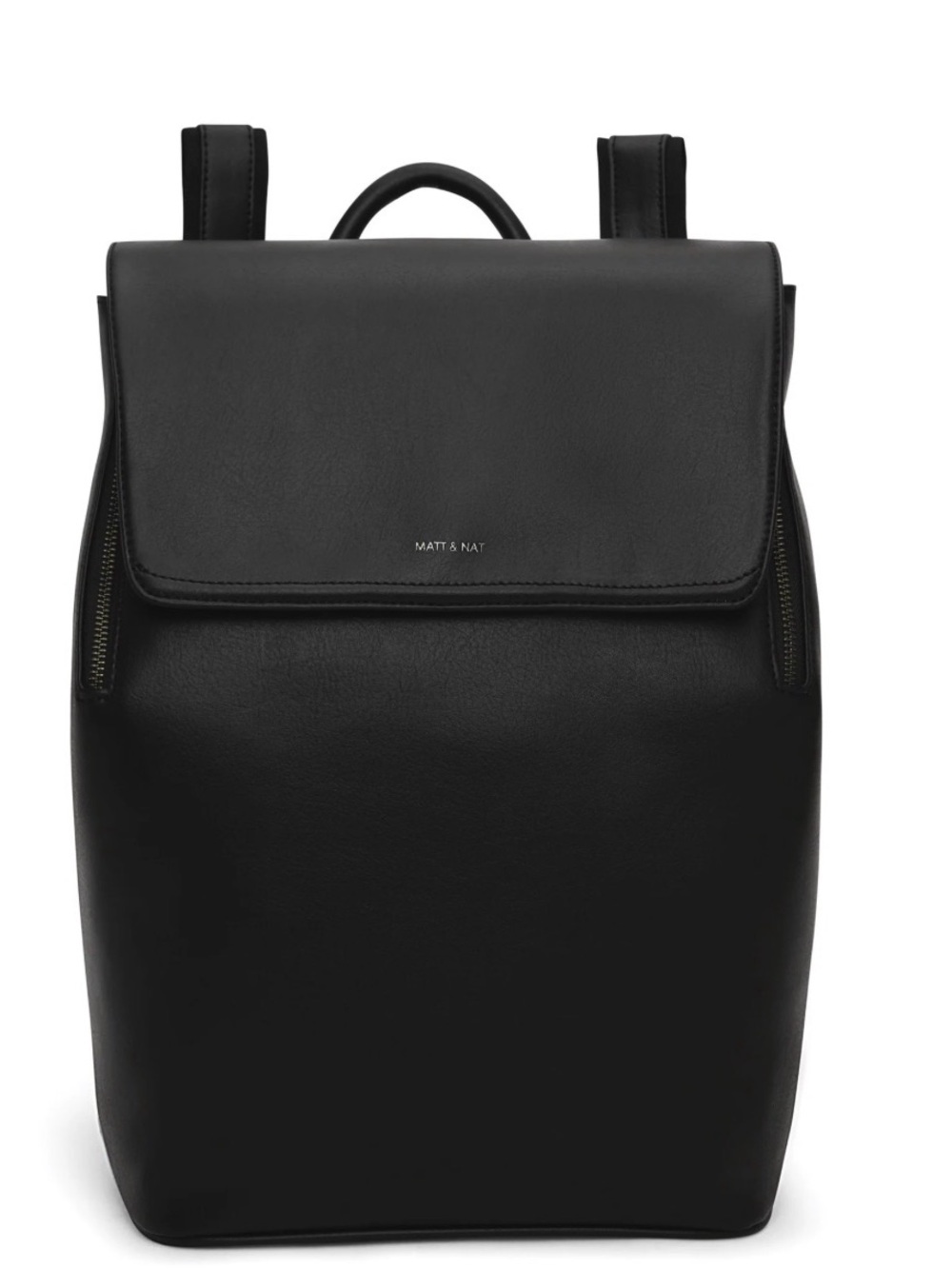 Matt & Nat Black Minimalist Vegan Backpack